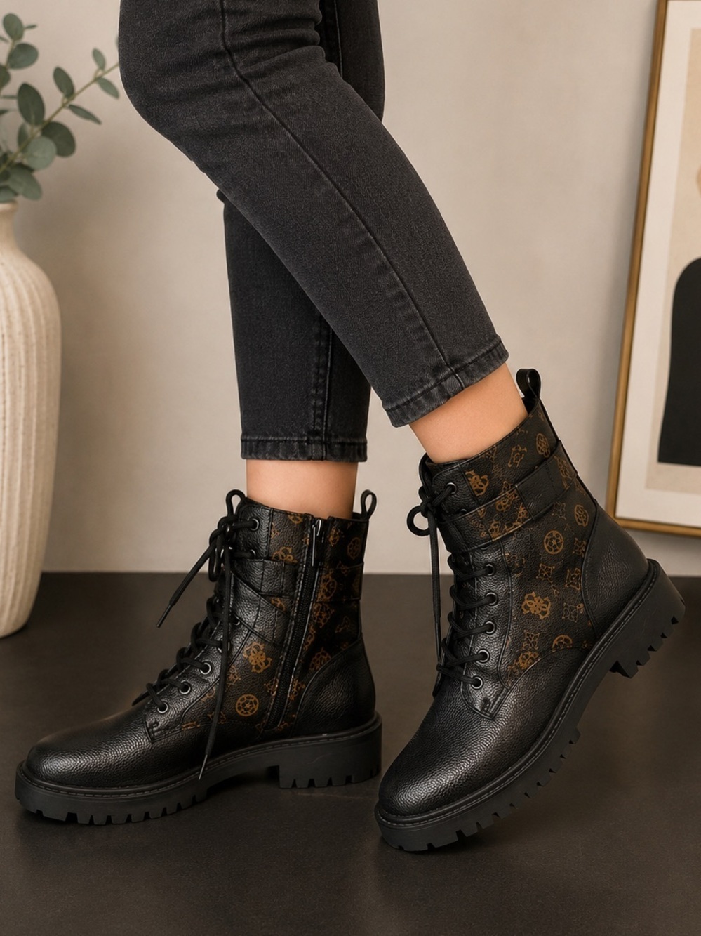 Guess Orana Combat Boot - 9.5